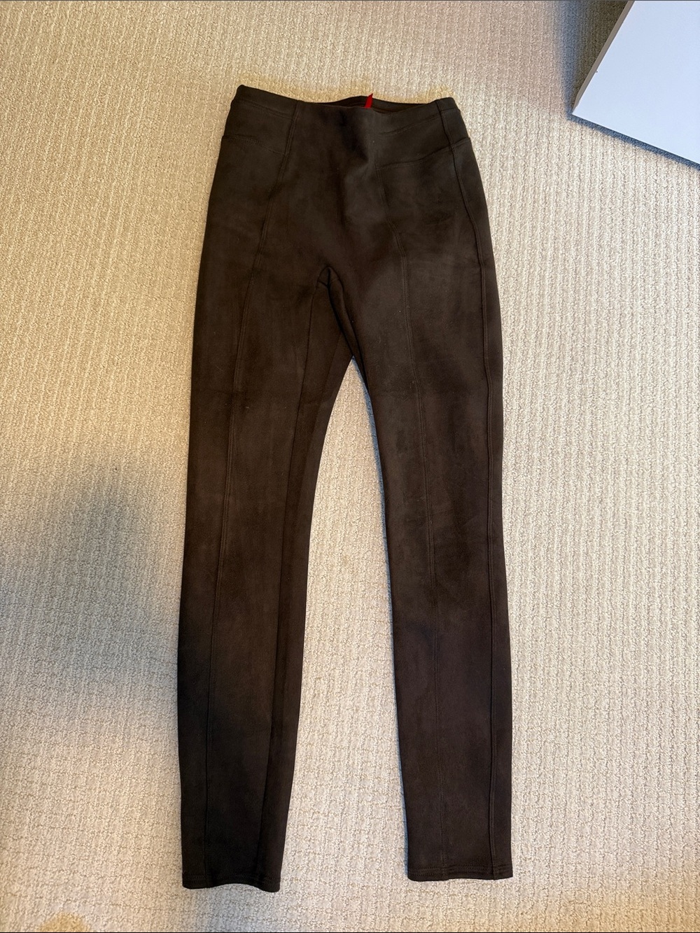 SPANX Browb Faux-Suede Leggings